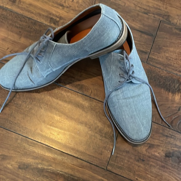 Blue texture Express dress shoes - Picture 4 of 6